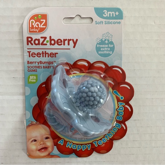 Disney Baby Stitch Teether Blanky & Blue RaZberry Teether - Picture 9 of 15